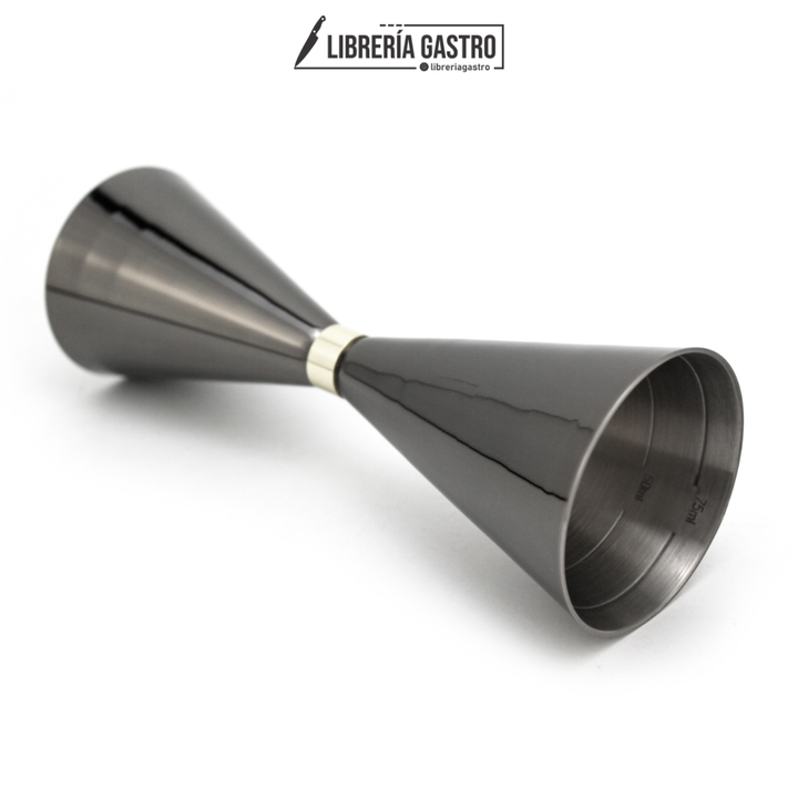 Mr. Slim silver 2/3 oz Jigger Negro.