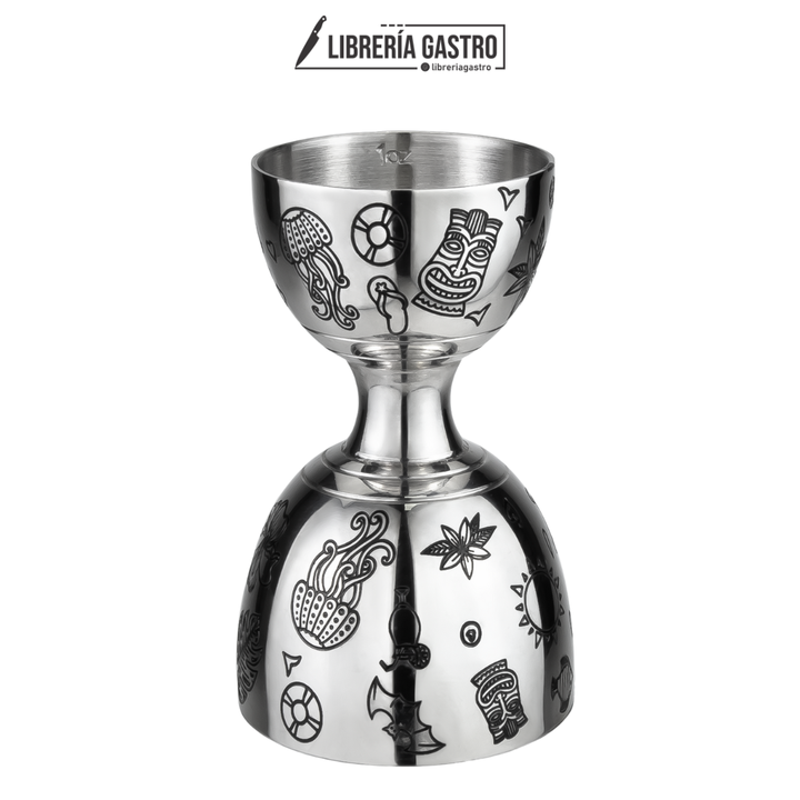 Jigger Leopoldo estilo Tiki 30/60ml