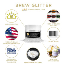 Cargar imagen en el visor de la galería, Clear Shimmer Brew Glitter 4 g | Cocktail Beverage Glitter