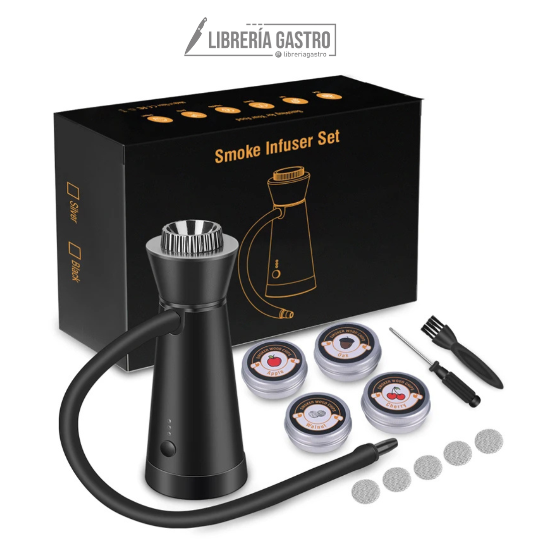 Kit Portátil para Ahumar Cócteles, color Black