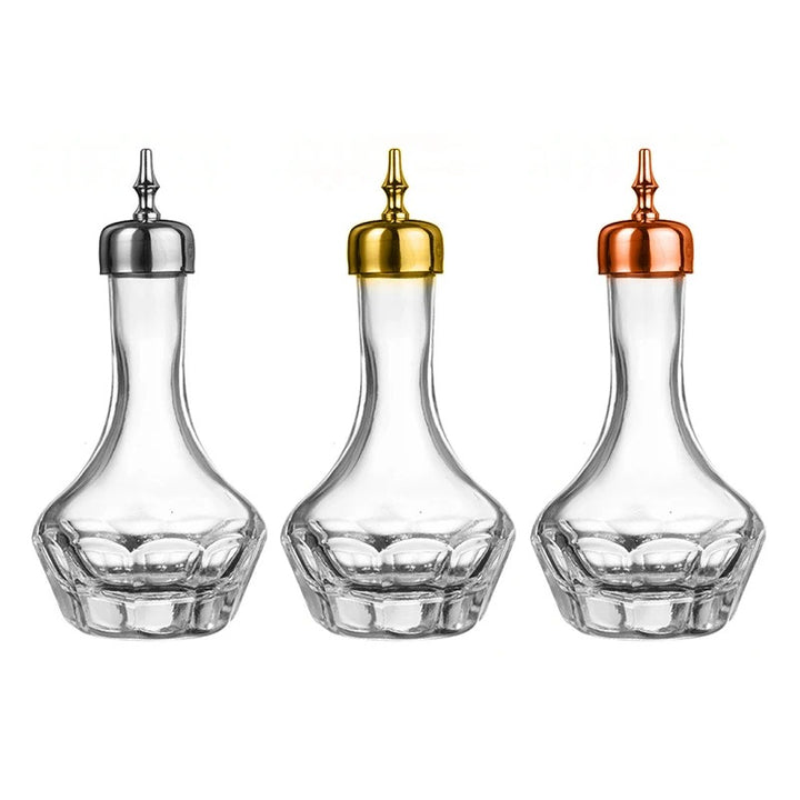 Bitero de vidrio amarga con Dash Top, 90ml silver.