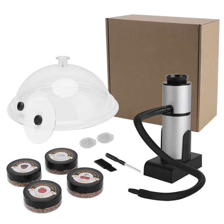 Kit AHUMADOR portátil, con campana Smoker (Color Negro)