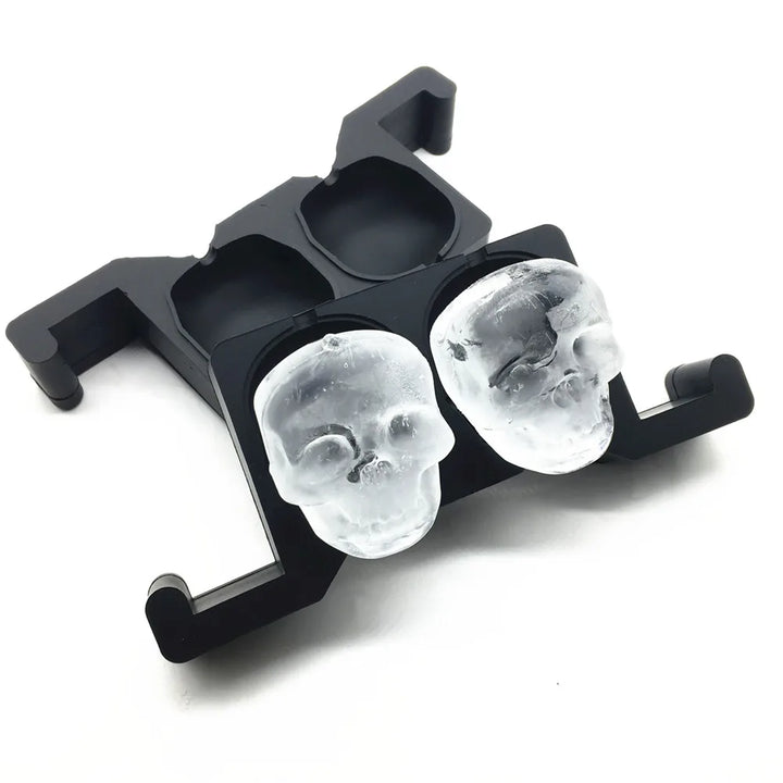 Bandeja hielo transparente modelo Skull 2,5 pulgadas.