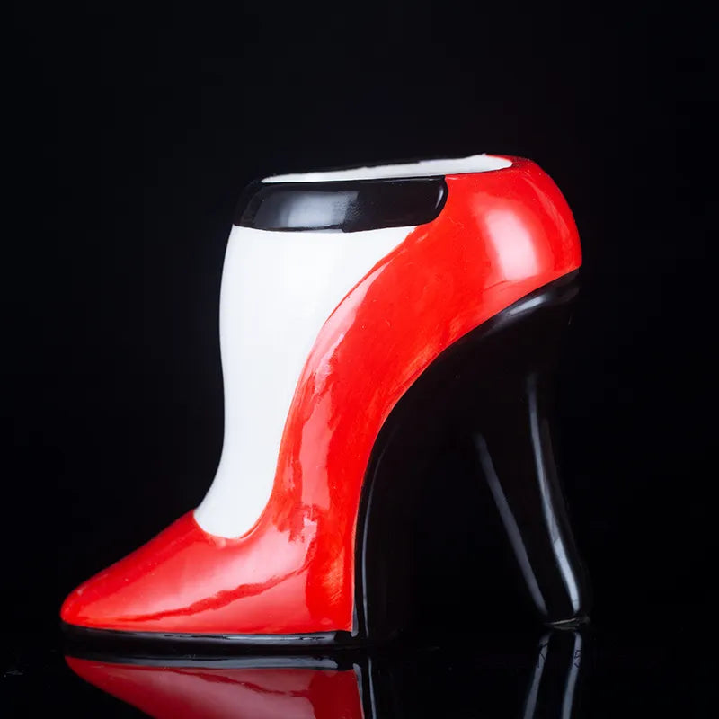 Zapato de tacón alto para mujer, taza Tiki 460ml, vaso de cóctel de cerámica