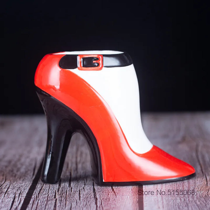 Zapato de tacón alto para mujer, taza Tiki 460ml, vaso de cóctel de cerámica