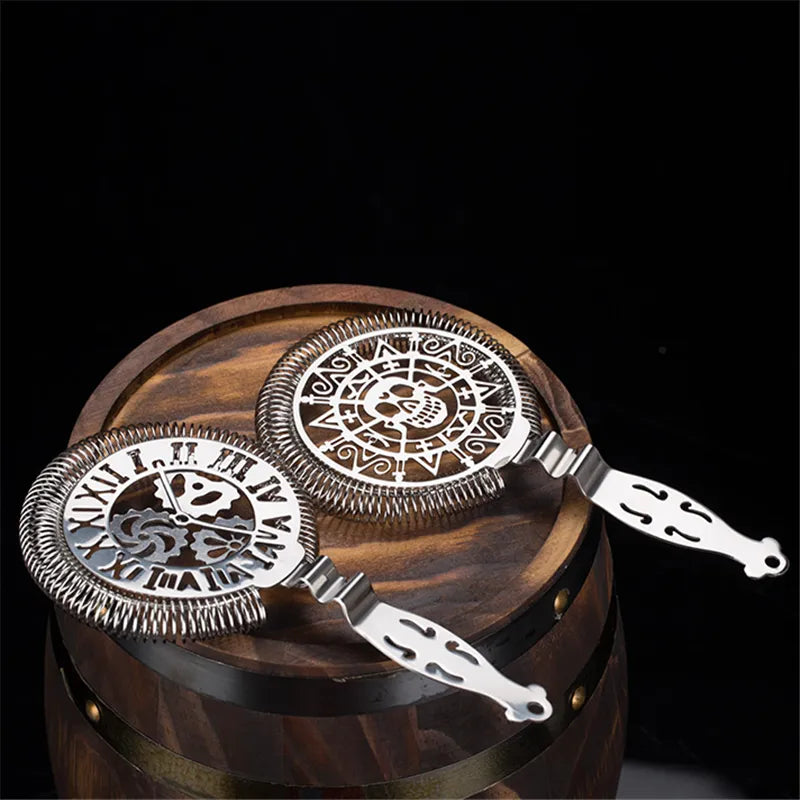 Colador Hawthorne Reloj color plata de lujo.