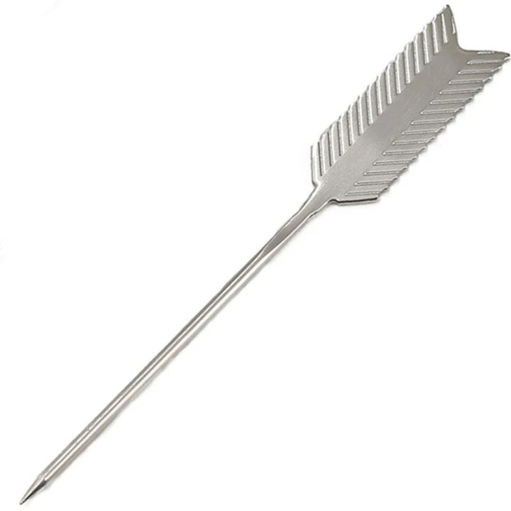Palillos Flecha de acero inoxidable para cóctel, 5 piezas.