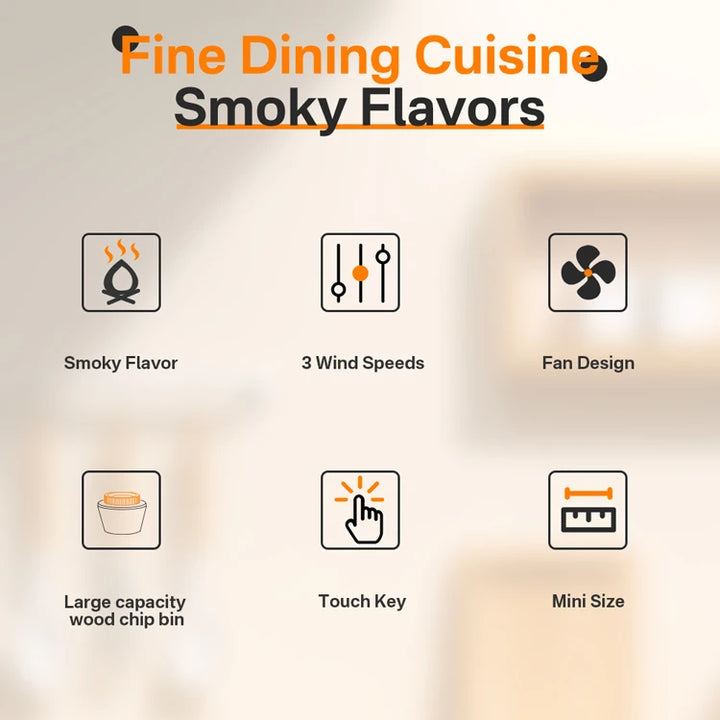 Kit Portátil para Ahumar Cócteles, color Black