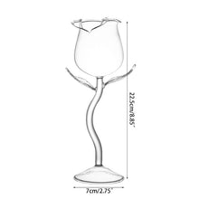 Cargar imagen en el visor de la galería, Rose Shaped Dessert Wine Glasses150ml (SET X 6)