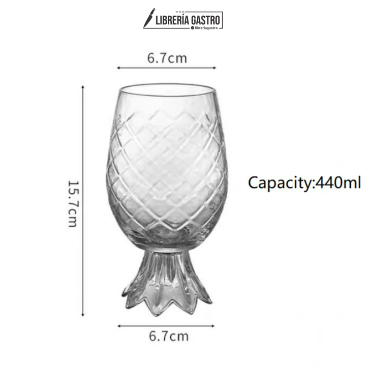 Copa Piña Tallo corto 450ml (15.6oz)