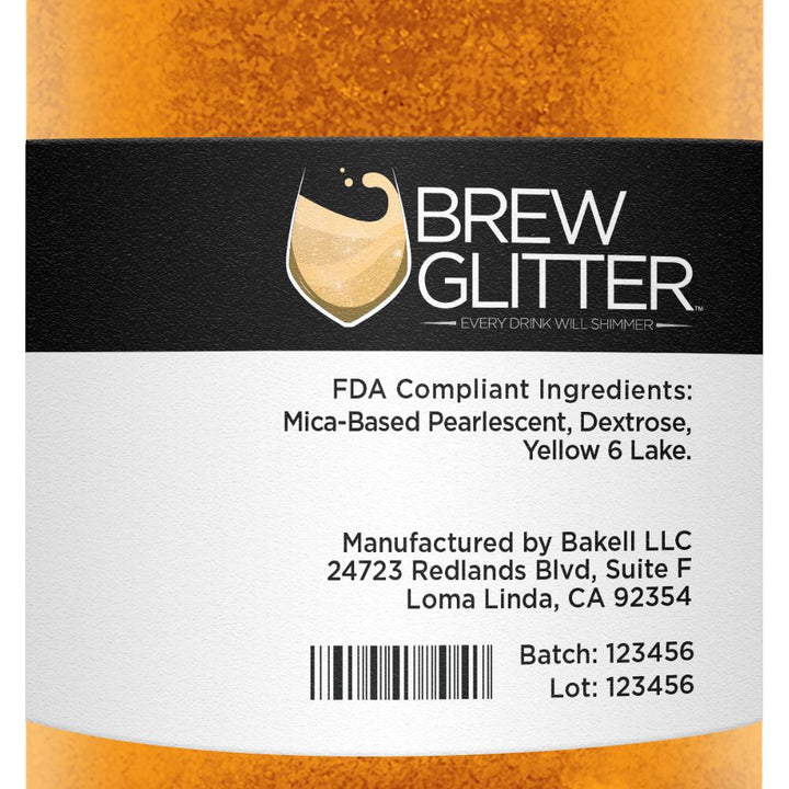 Orange Brew Glitter 4 g| Cocktail Beverage Glitter