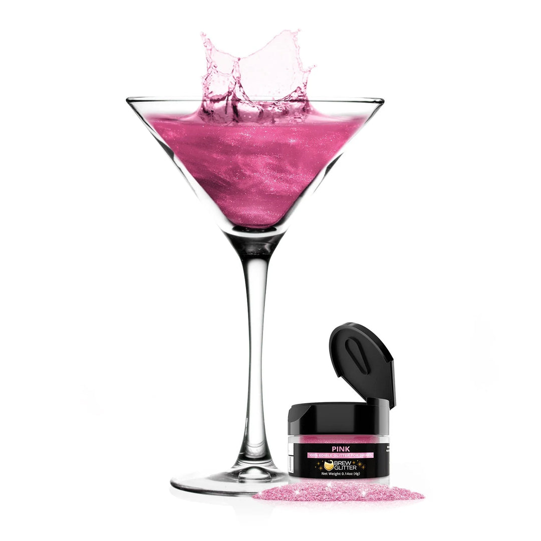 Pink Brew Glitter 4 g| Cocktail Beverage Glitter