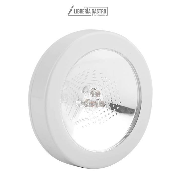 Portavasos de cristal transparente con luz LED blanco