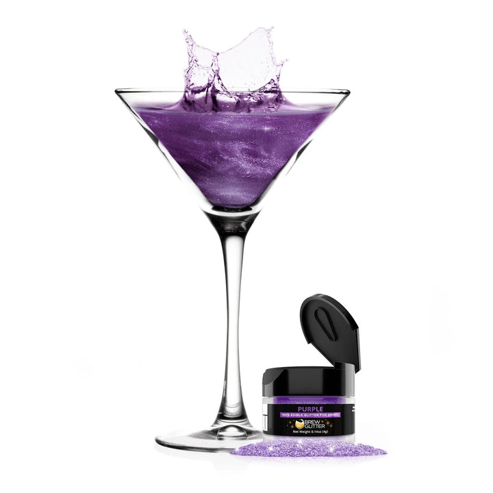 Purple Brew Glitter 4 g| Cocktail Beverage Glitter