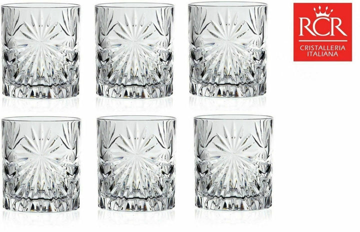 RCR Set Vaso Oasis 32 CL, Transparente 320 ml (set x 6)