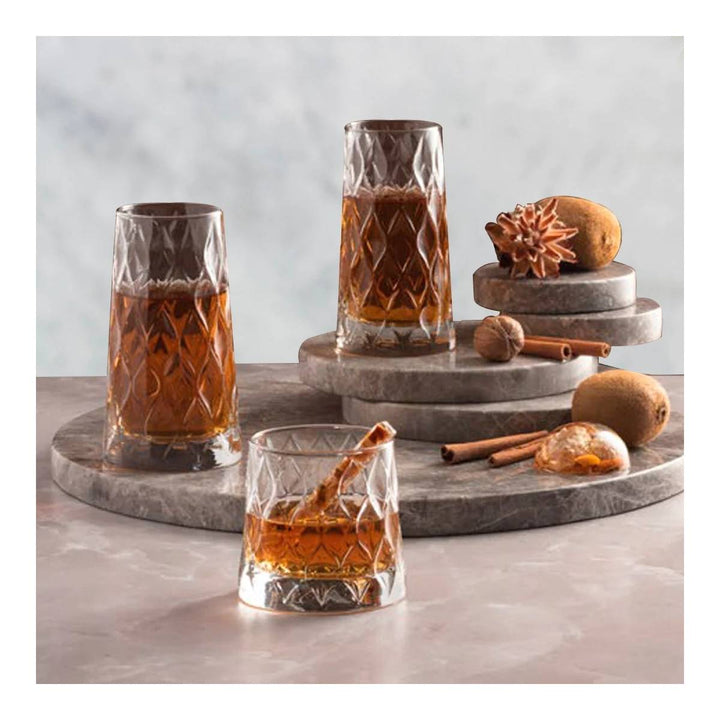 Vasos long drink 350 ml leafy pasabahce global (Set X4)
