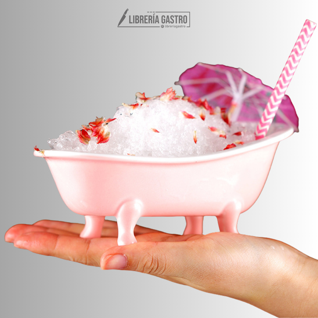 Tiki 3D Bañera realista 200ml (7oz) (Color : Pink)
