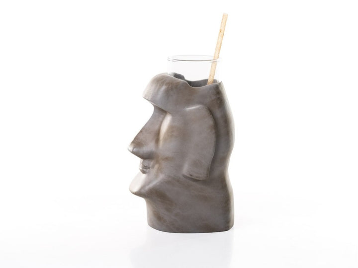 Vaso Moai, con vaso 300 ml.