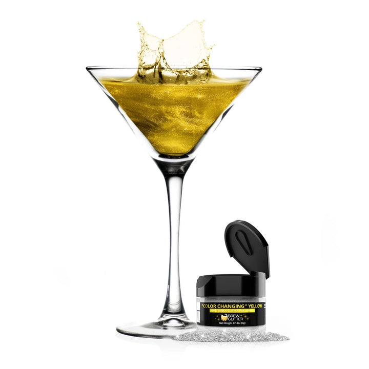 Yellow Brew Glitter 4 g| Cocktail Beverage Glitter