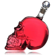 Cargar imagen en el visor de la galería, Licorera Botella Calavera de Vidrio creativa 550ml