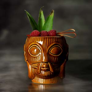 Ceramic Bora Tiki Mug 600ml.