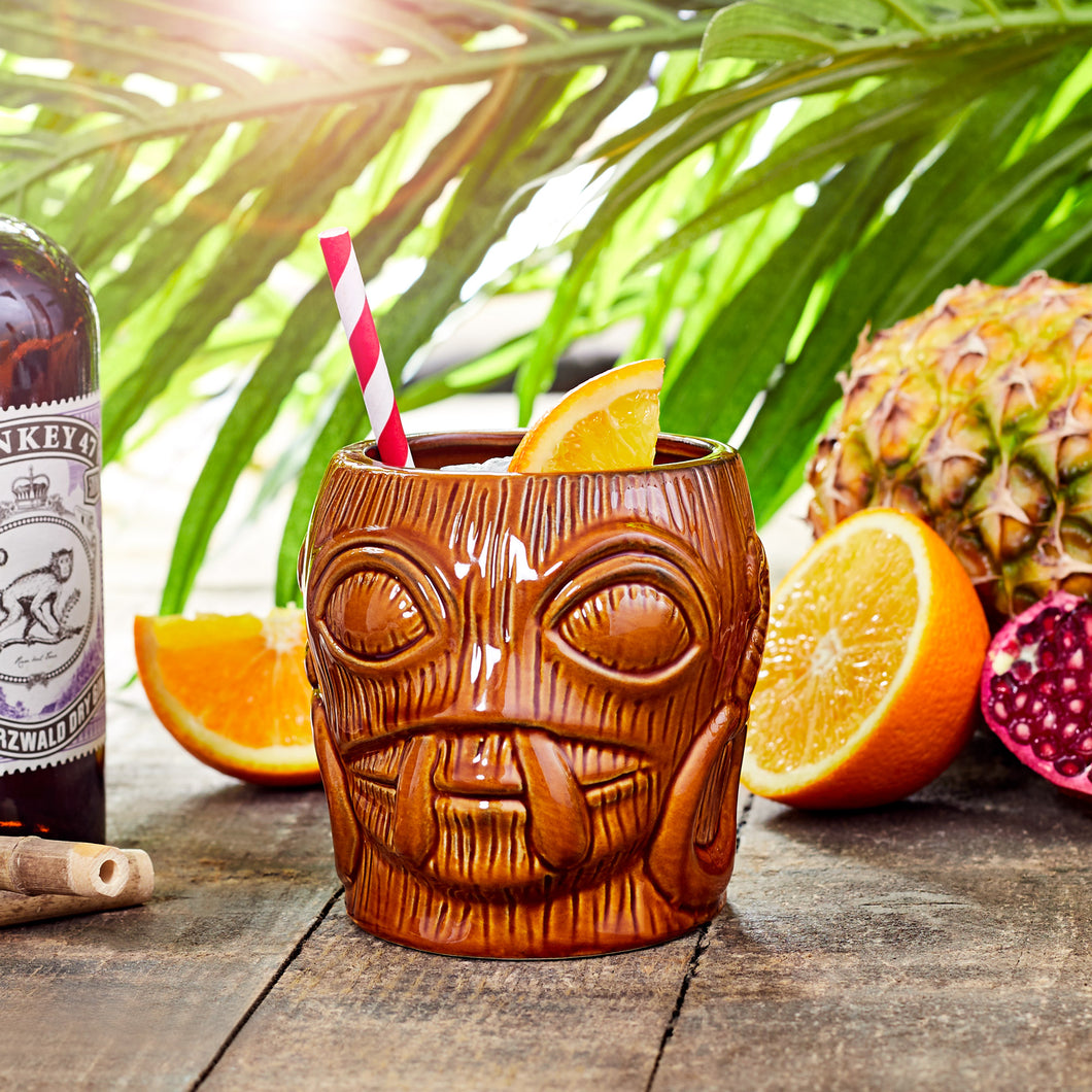 Ceramic Bora Tiki Mug 600ml.