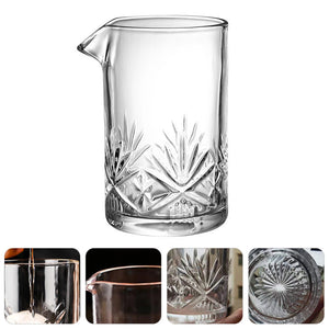 MIXING GLASS 700ml. Vaso mezclador diseño tallado.