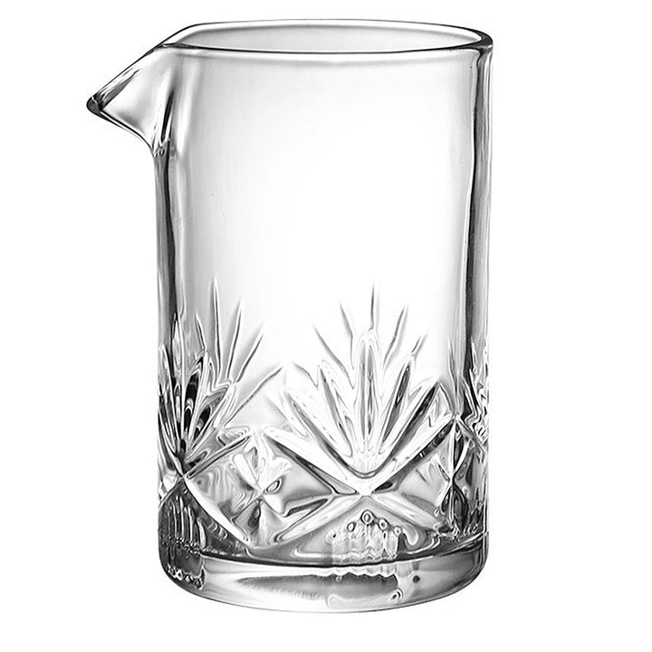 MIXING GLASS 700ml. Vaso mezclador diseño tallado.