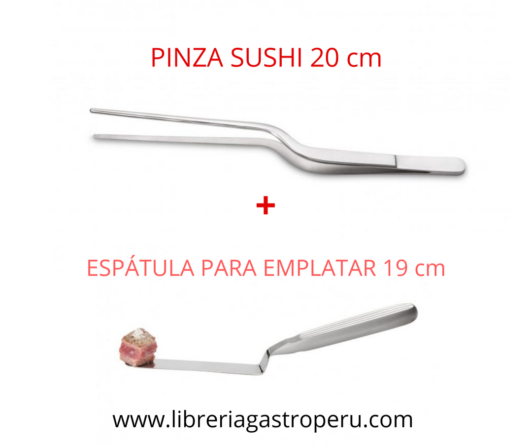 Pinza Sushi + Espatula Emplatado