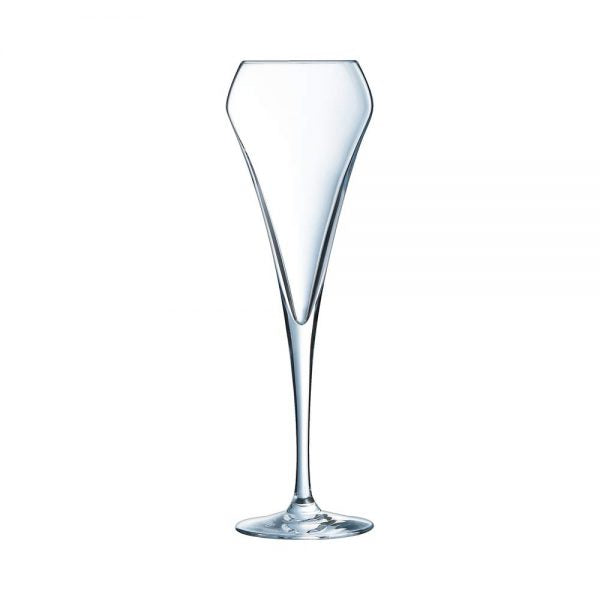 Chef & Sommelier Copas de champán con forma de flauta abierta, vidrio, transparente, 200 ml, paquete de 6