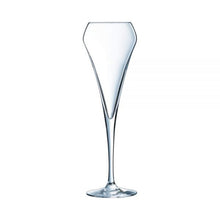 Cargar imagen en el visor de la galería, Chef &amp; Sommelier Copas de champán con forma de flauta abierta, vidrio, transparente, 200 ml, paquete de 6