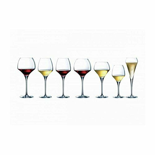 Chef & Sommelier Copas de champán con forma de flauta abierta, vidrio, transparente, 200 ml, paquete de 6