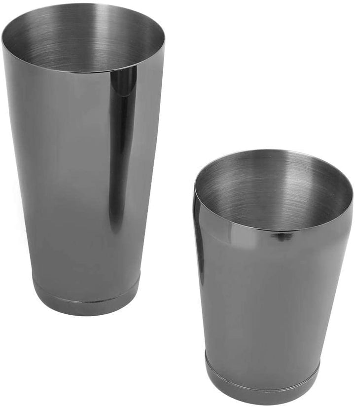 Boston Shaker Coctelera, Herramienta de barra de acero inoxidable NEGRO 18/28 oz.