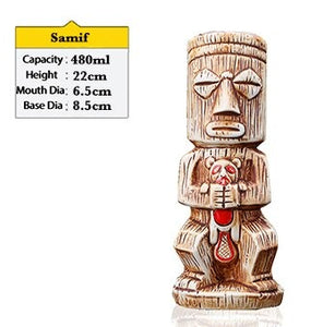 Taza de cerámica vergonzosa Tiki 500ml