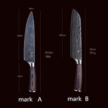Cargar imagen en el visor de la galería, Knife Damascus /Santoku