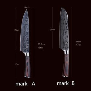 Knife Damascus /Santoku