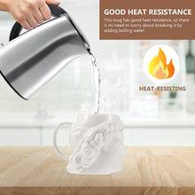 Cargar imagen en el visor de la galería, Taza de cerámica David Head 400ml, escultura romana.