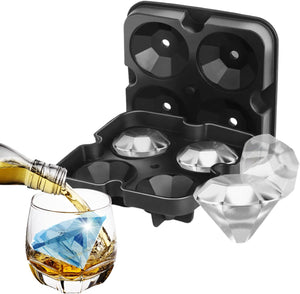 Bandejas de cubitos de hielo de diamante, cubos de hielo de 2 pulgadas.