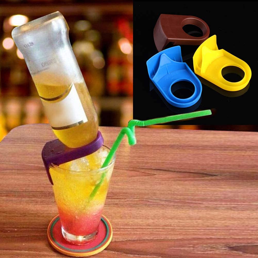 Juego de 12 pinzas para sujetar botellas de cerveza, abrazaderas de plástico ABS.