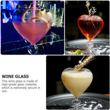 Cargar imagen en el visor de la galería, Set x 6, Corazón Copa de Vino Copa Creativa Copa de Cóctel 220ml