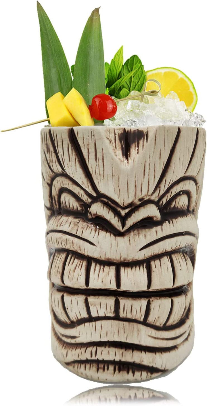 Tiki Mugs - Taza de cerámica Tiki, 16.8 oz/18.6 fl oz, taza de cóctel Toscano Kanalo