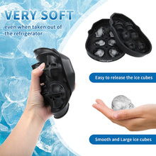 Cargar imagen en el visor de la galería, Moldes para cubitos de hielo de calavera x 6