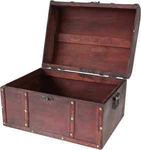 Cofres del Tesoro de Madera, para presentar ahumados.