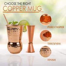 Cargar imagen en el visor de la galería, Vaso Bottega Cobre Plateado - Martillado 400ml