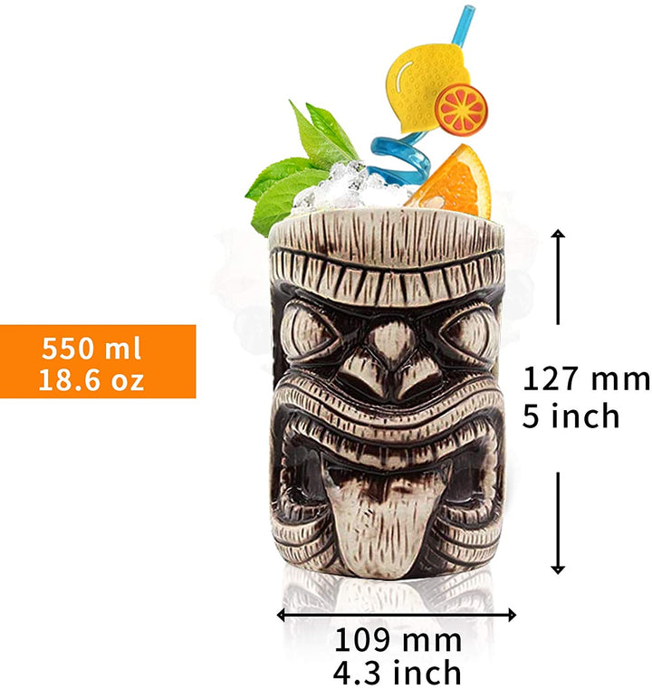 Ceramic Toscano Lono Tiki Mug 450ml