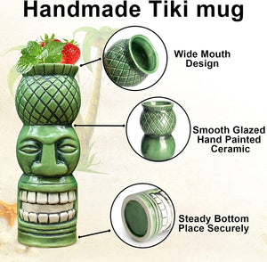 TIKI MUG Handmade 650ml CERAMIC 65CL
