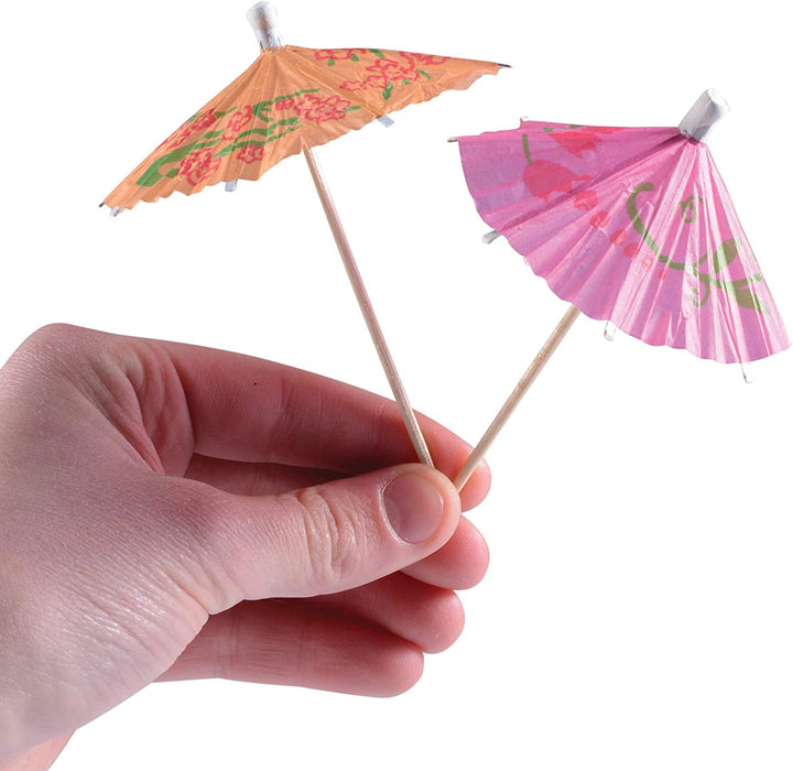 Púas de cóctel para paraguas de bebida, paquete a granel de 100 PCS.