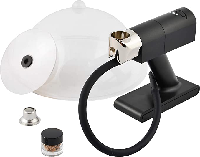 Ahumador portátil con virutas de madera, manguera, cúpula, máquina eléctrica de mano para bebidas, cocina.