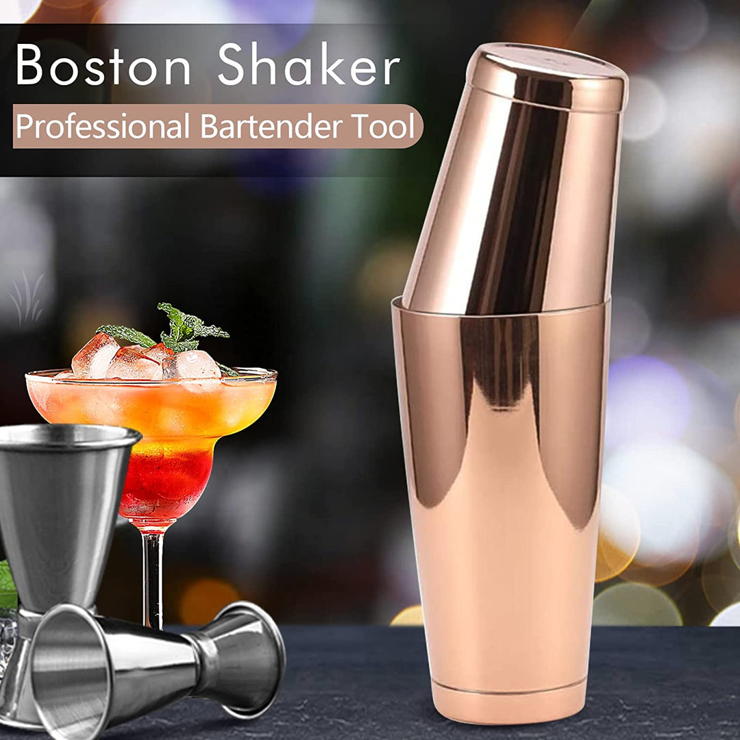 Coctelera Boston Cobre – 2 piezas 18 oz y 28 oz profesional Bartender