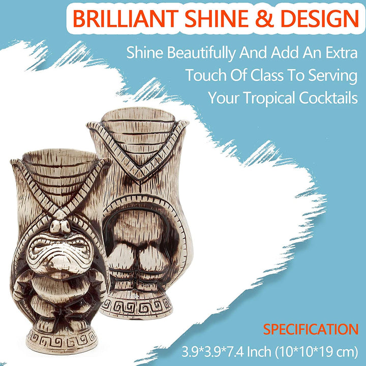 Tiki Mugs, Taza de cerámica Toscano Lono Tiki, 450 ml.